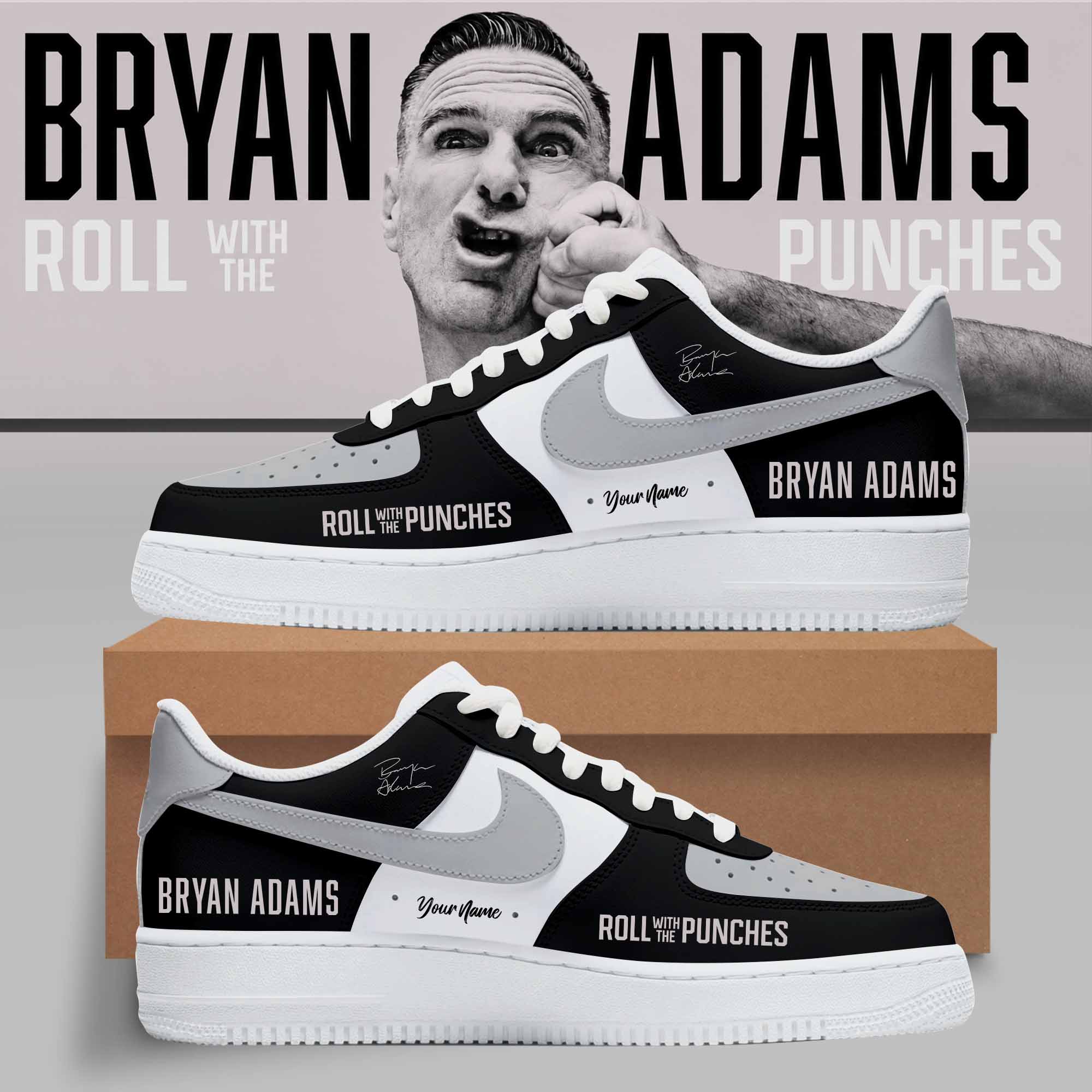 Bryan Adams Roll With The Punches Tour Limited Edition Casual Shoes