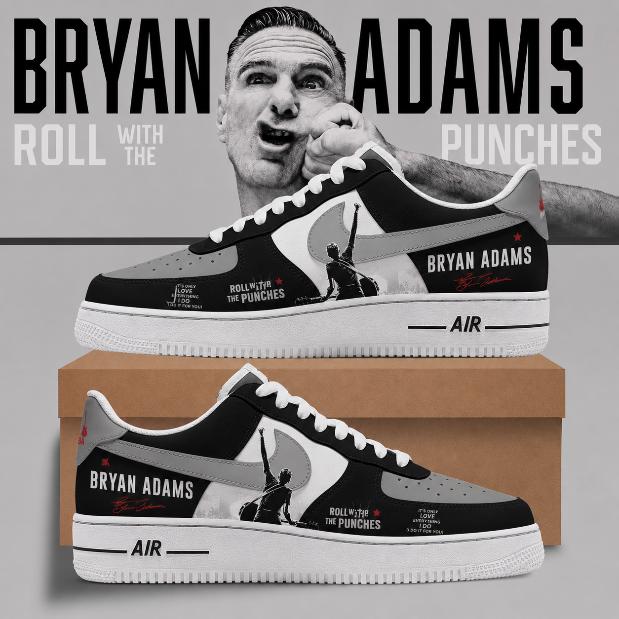 Bryan Adams Tour Limited Edition Sneakers Fan Collection