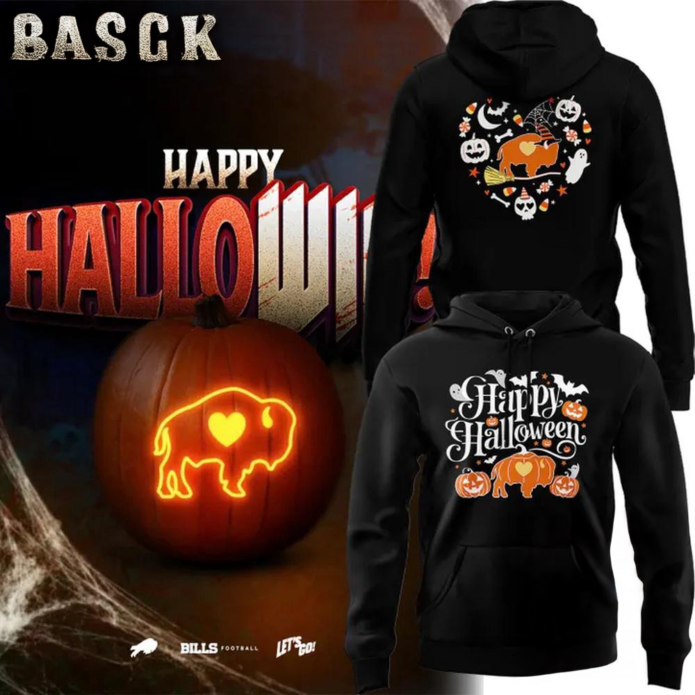 Buffalo Bills 2025 NFL Happy Halloween Limited Edition Hoodie Shirt