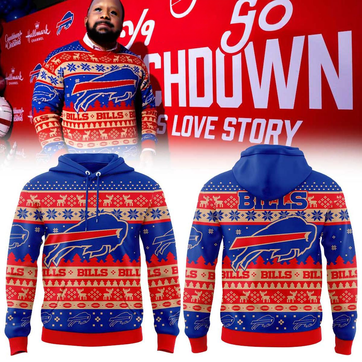Buffalo Bills Holiday Christmas Hoodie Shirt Merch 2026