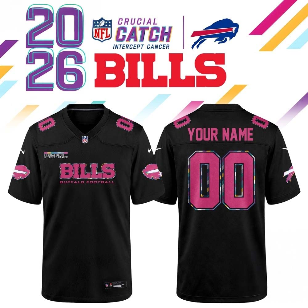 Buffalo Bills NFL Crucial Catch 2026 Black Limited Edition Football Jersey 1 - Unicasport Buffalo Bills NFL Crucial Catch 2026 Black Limited Edition Football Jersey