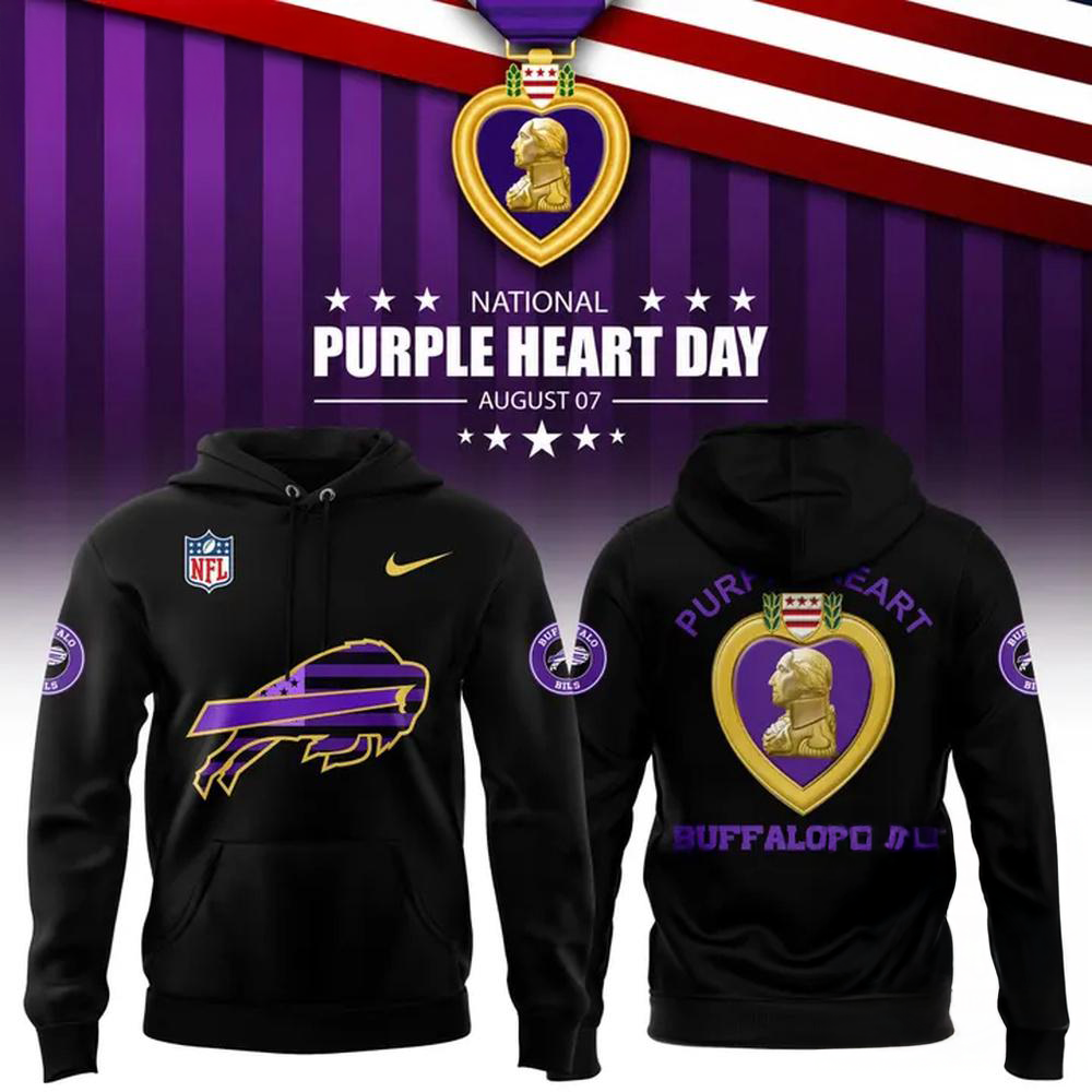 Buffalo Bills Purple Heart Tribute 2026 Limited Edition Hoodie