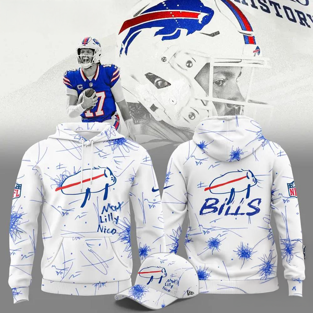 Buffalo Bills Sesigned By Patients At BuffaloÂ’s Oishei ChildrenÂ’s Hospital New Hoodie