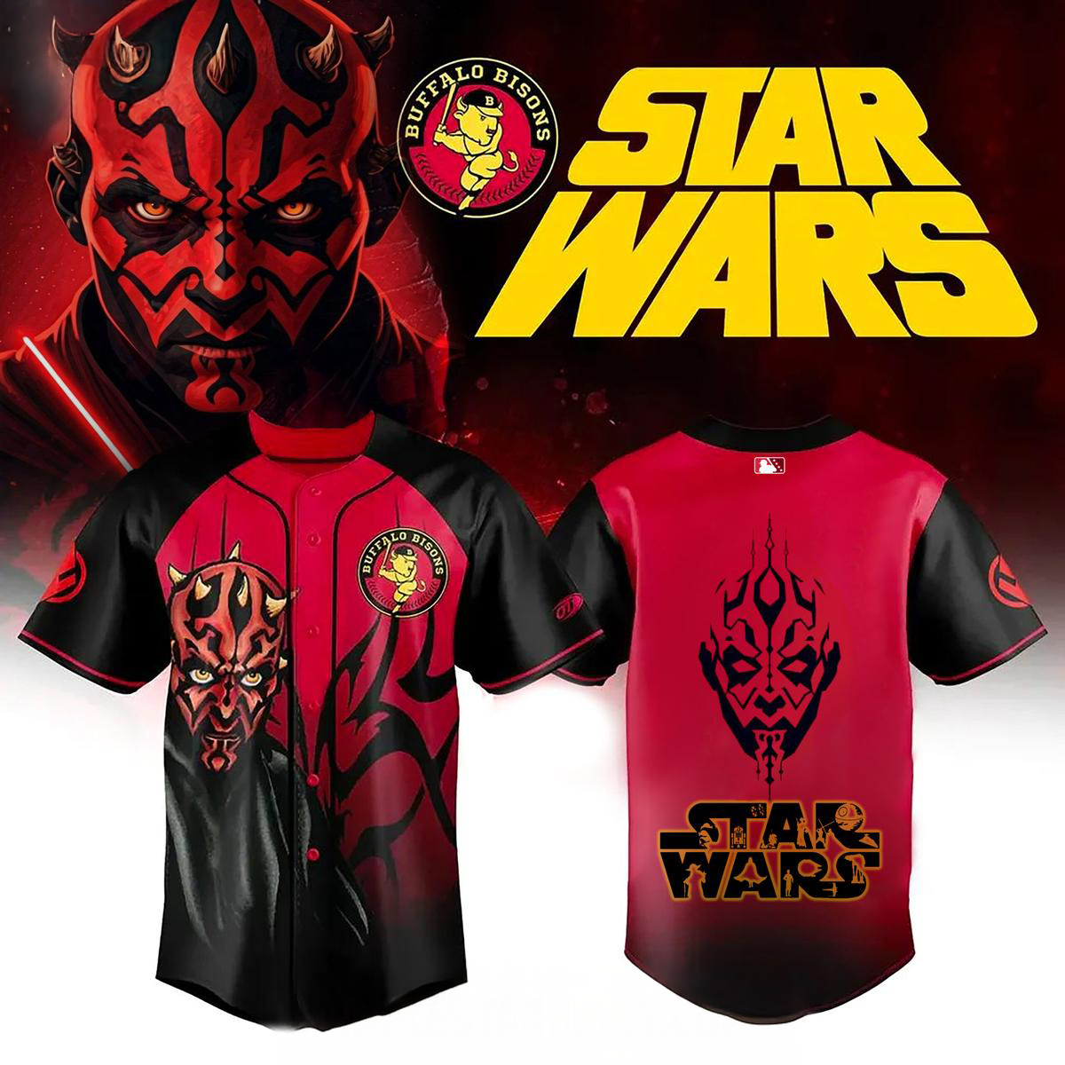 Buffalo Bisons Star Wars Darth Maul Jersey