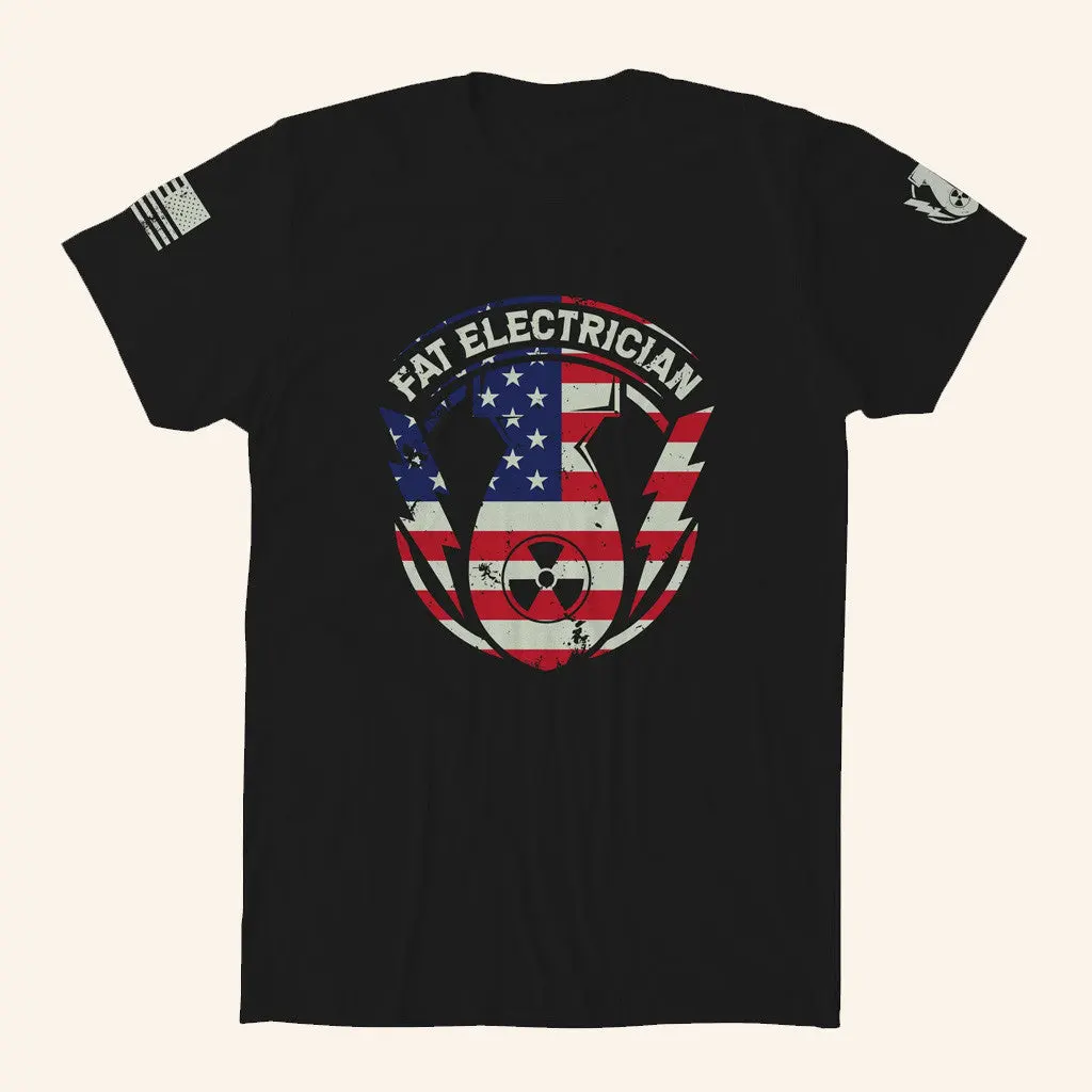 Bunker Branding Merch The Fat Electrician Tfe Merica TShirt Gifts For Him