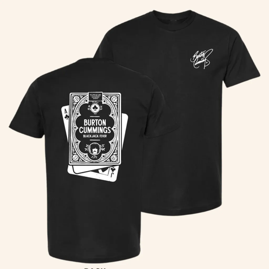 Burton Cummings Merch Blackjack Fever TShirt Christmas Gifts For Music Fans
