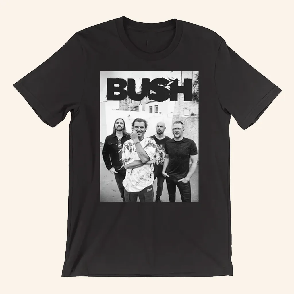 Bush Merch Black Band Photo TShirt Christmas Gifts For Father