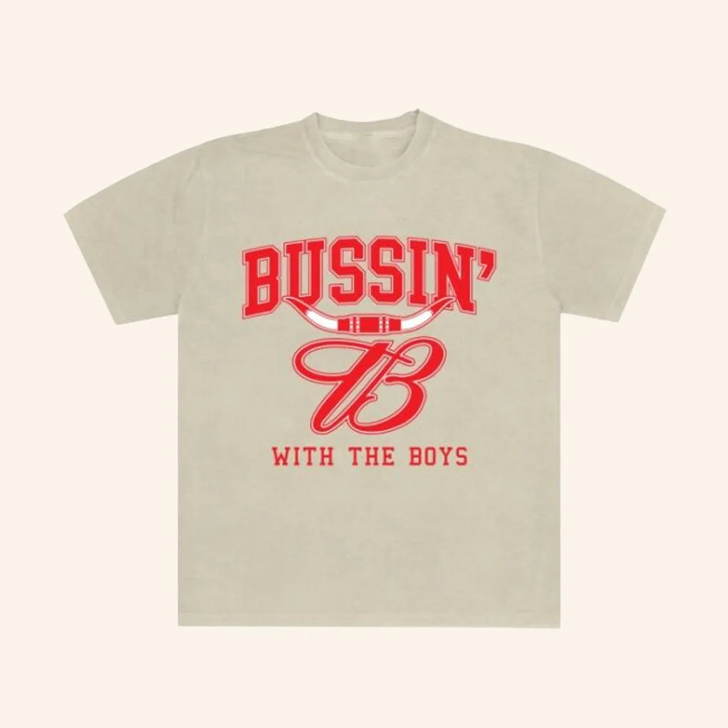 Bussin With The Boys Merch Bussin X Budweiser Horn TShirt Gifts For Dad