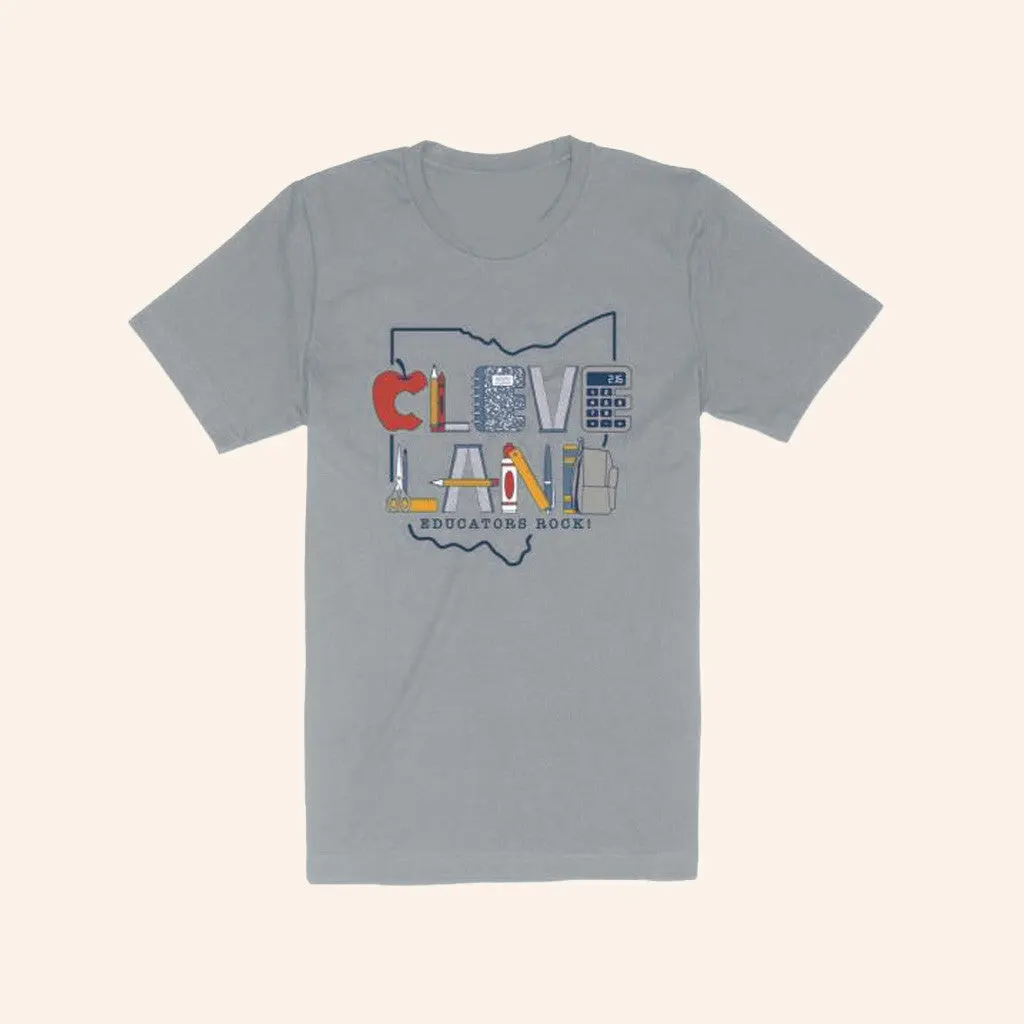 CLE Clothing Co Merch Cleveland Educators Rock TShirt Gifts For Fans