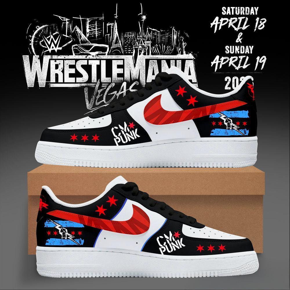 CM Punk WrestleMania Vegas Chicago 2026 Shoes