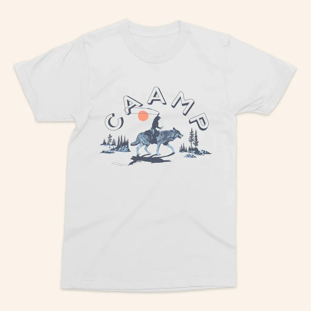 Caamp Merch Riding Wolf TShirt Best Gifts For Boyfriend