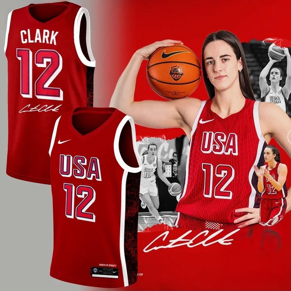 Caitlin Clark 12 USA 2026 Signature Basketball Jersey Womens Basketball Player Fan Apparel 1 - Unicasport Caitlin Clark 12 USA 2026 Signature Basketball Jersey Womens Basketball Player Fan Apparel