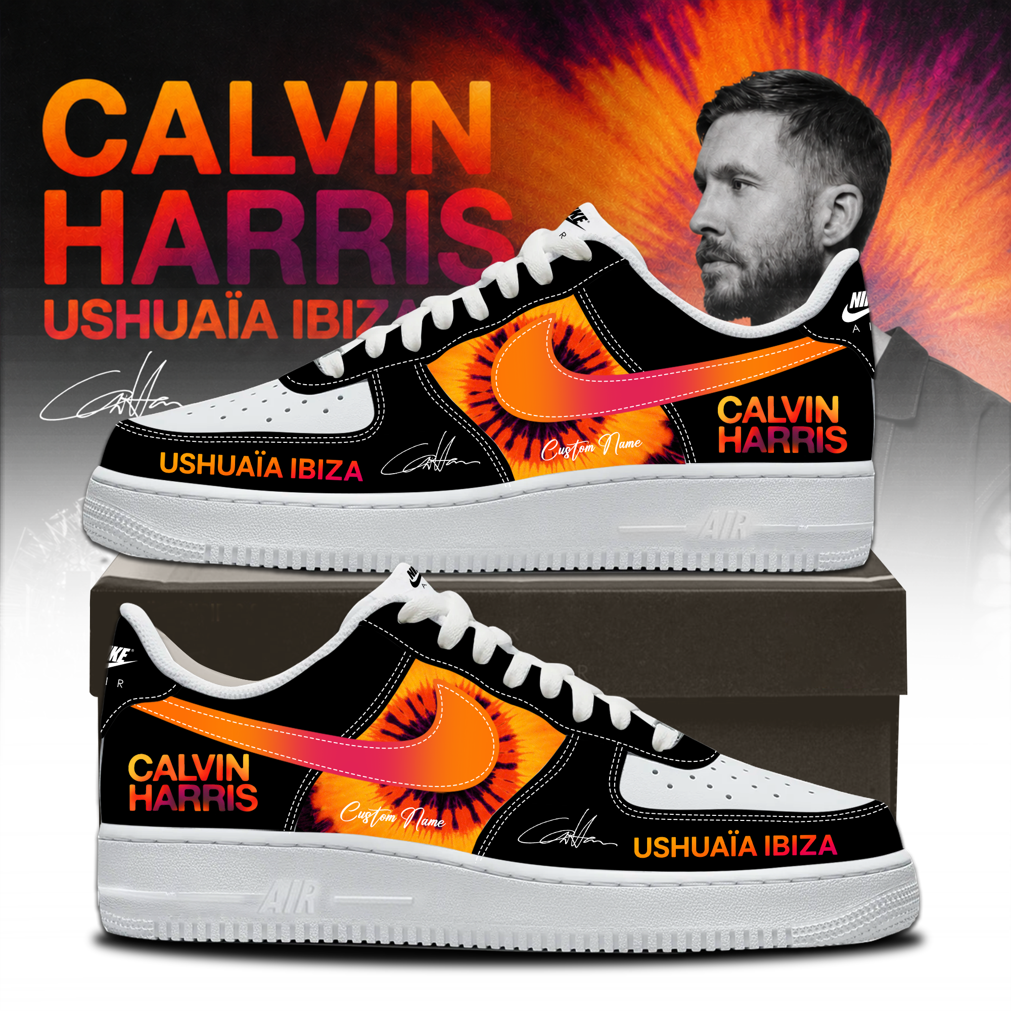 Calvin Harris Ushuaia Ibiza 2026 Signature Limited Edition Sneakers Gifts For Fans3
