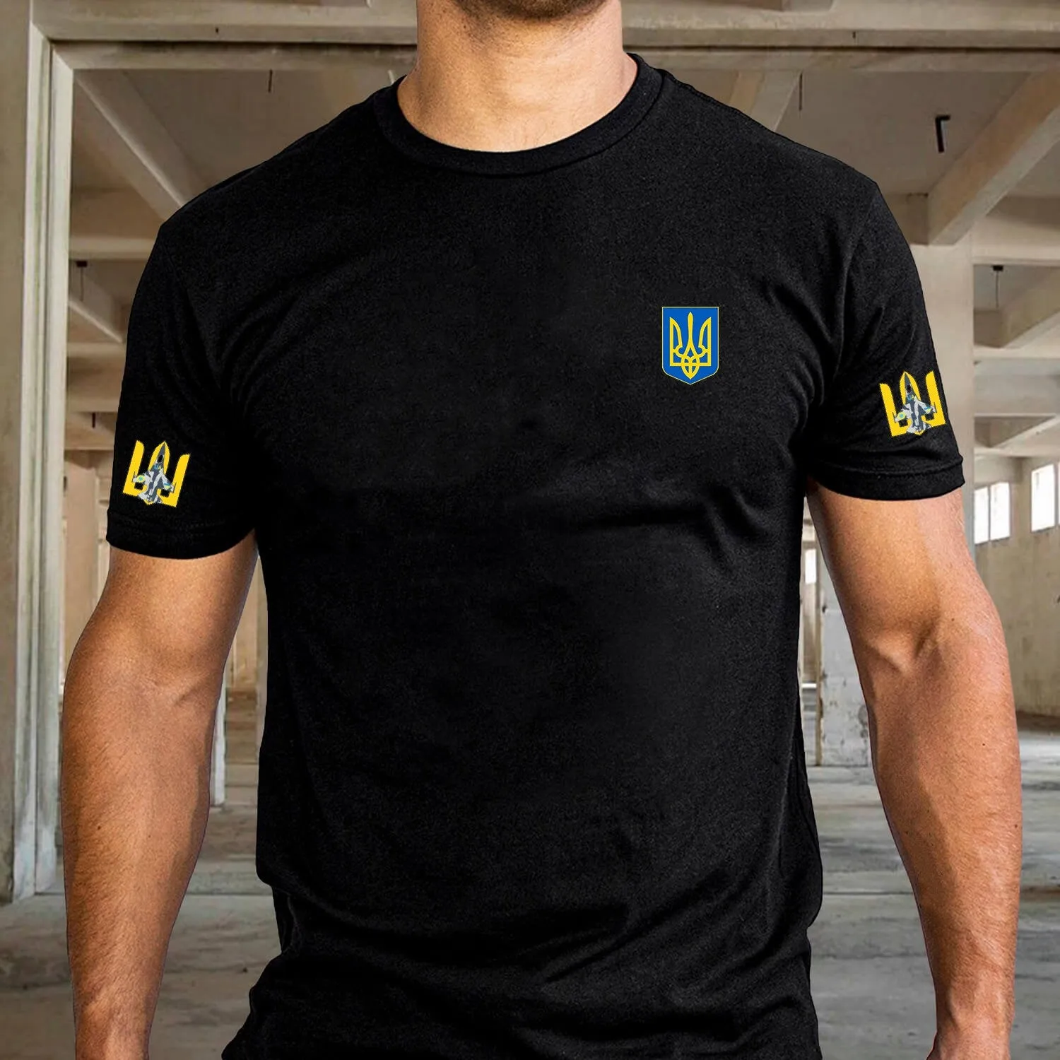 Camo Ukrainian Trident Symbol Zelensky Shirt Ukraine Military TShirt Ukrainian Gifts For Him