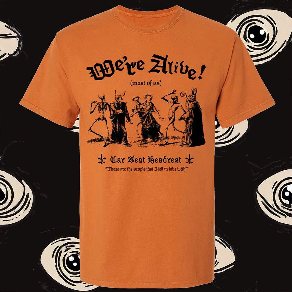 Car Seat Headrest Merch Car Seat Headrest Were Alive Most Of Us Skeleton TShirt Fathers Day Gift for Dad