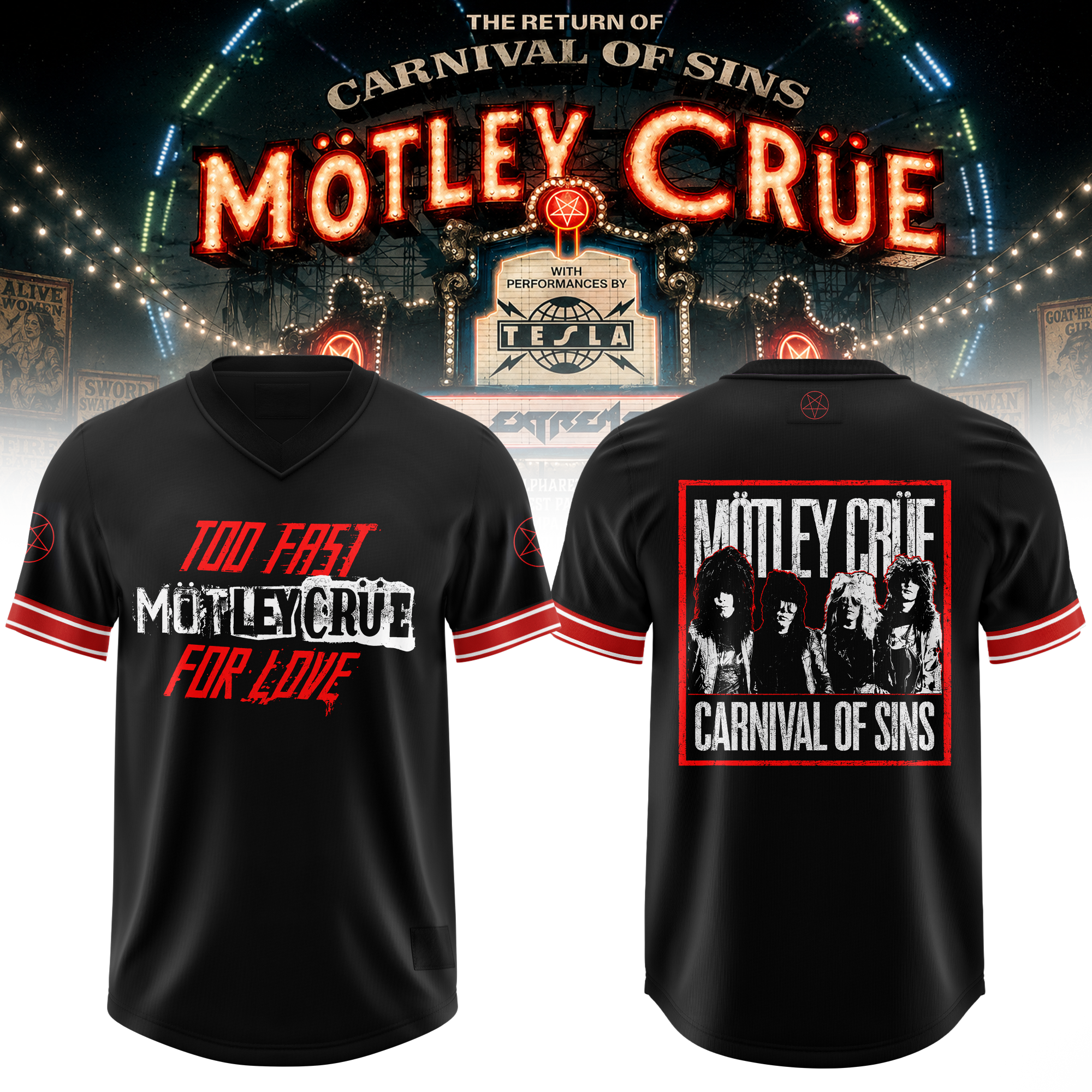 Carnival Of Sins Tour 2026 Streetwear 3D Football Jersey