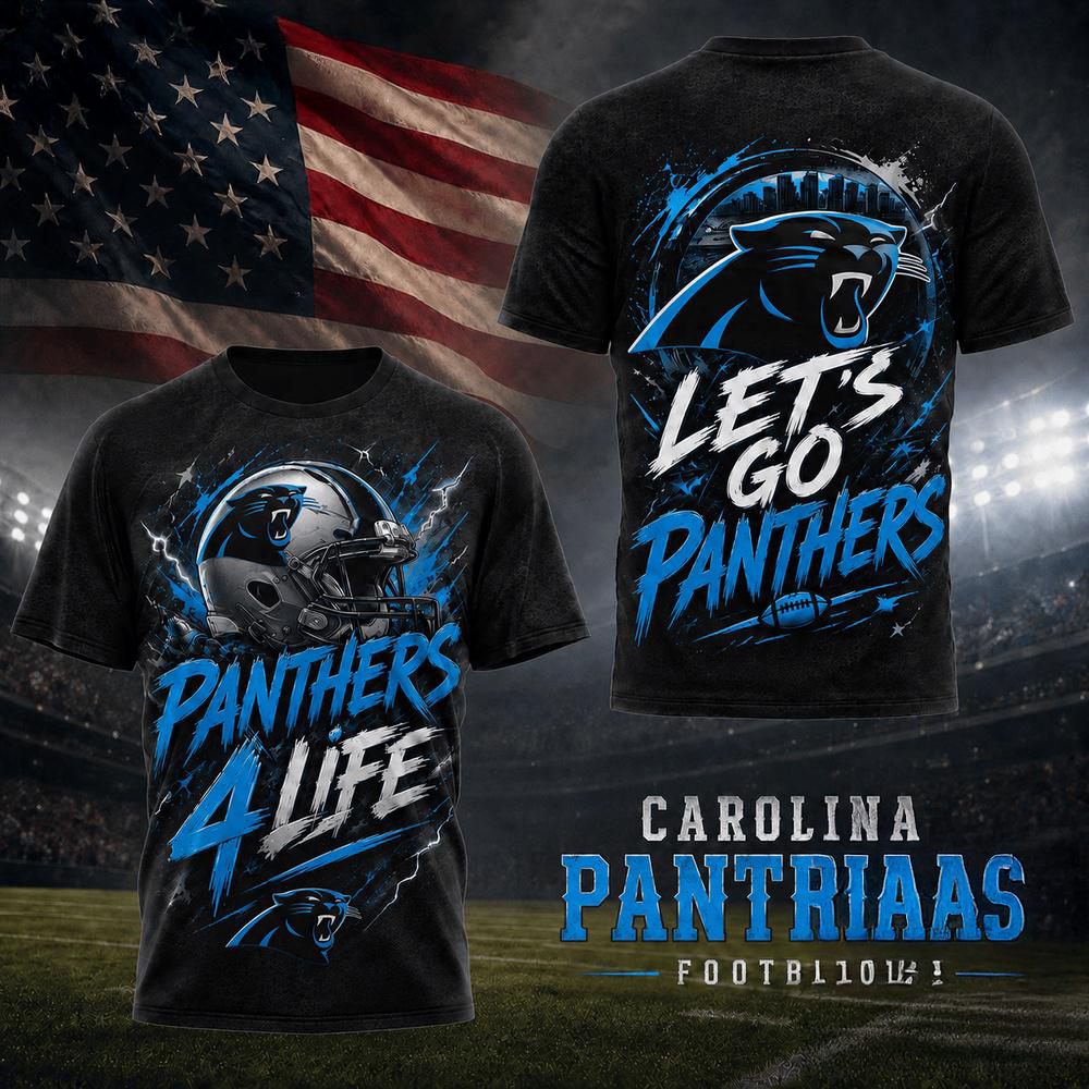 Carolina Panthers NFL Fan For Life Limited Edition 3D Shirt