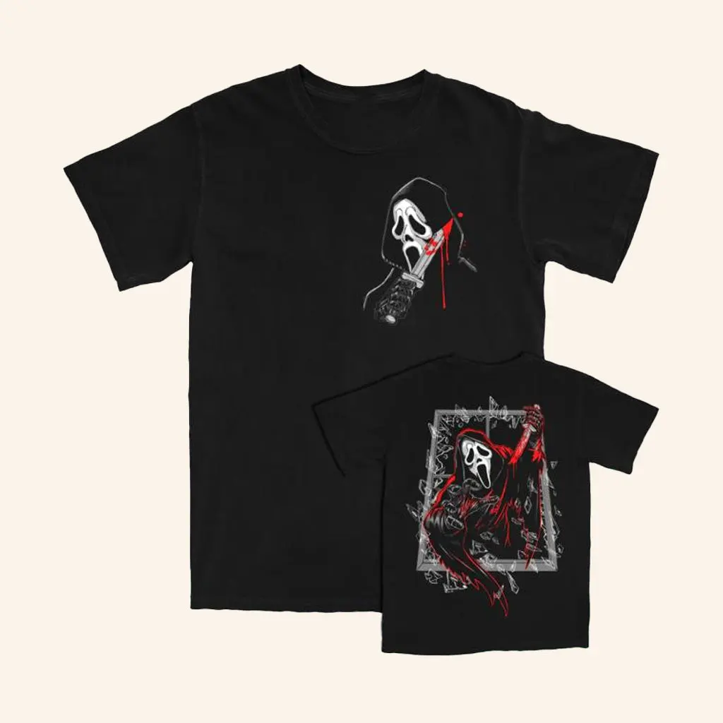 Cavitycolors Merch Ghostface Party Crasher TShirt Halloween Gifts For Him