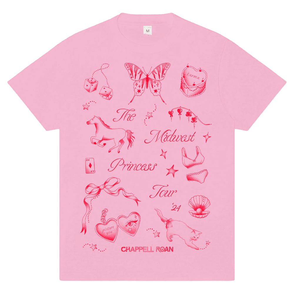 Chappell Roan Merch Shirt Chappell Roan Midwest Princess 2024 Tour TShirt Gifts For Fan