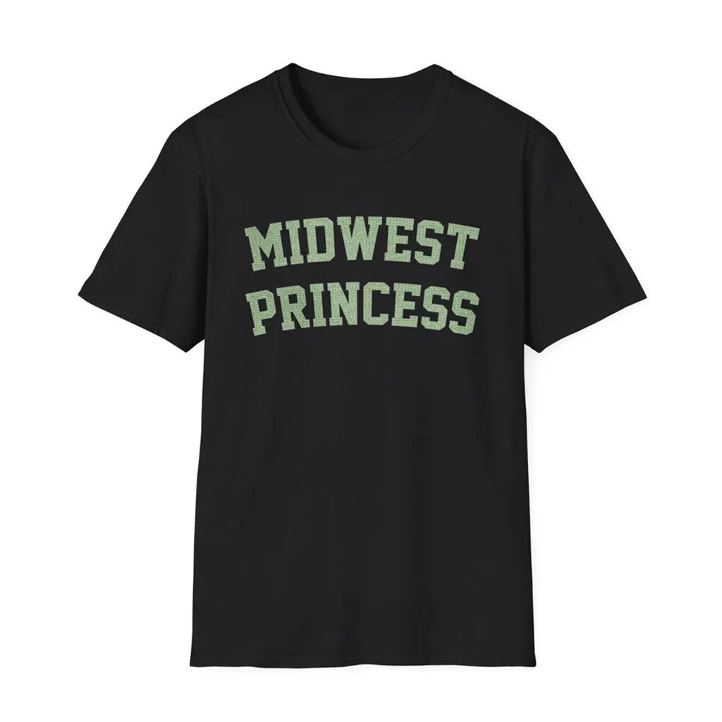 Chappell Roan Merch Tour 2025 Chappell Roan Midwest Princess Collegiate TShirt Black