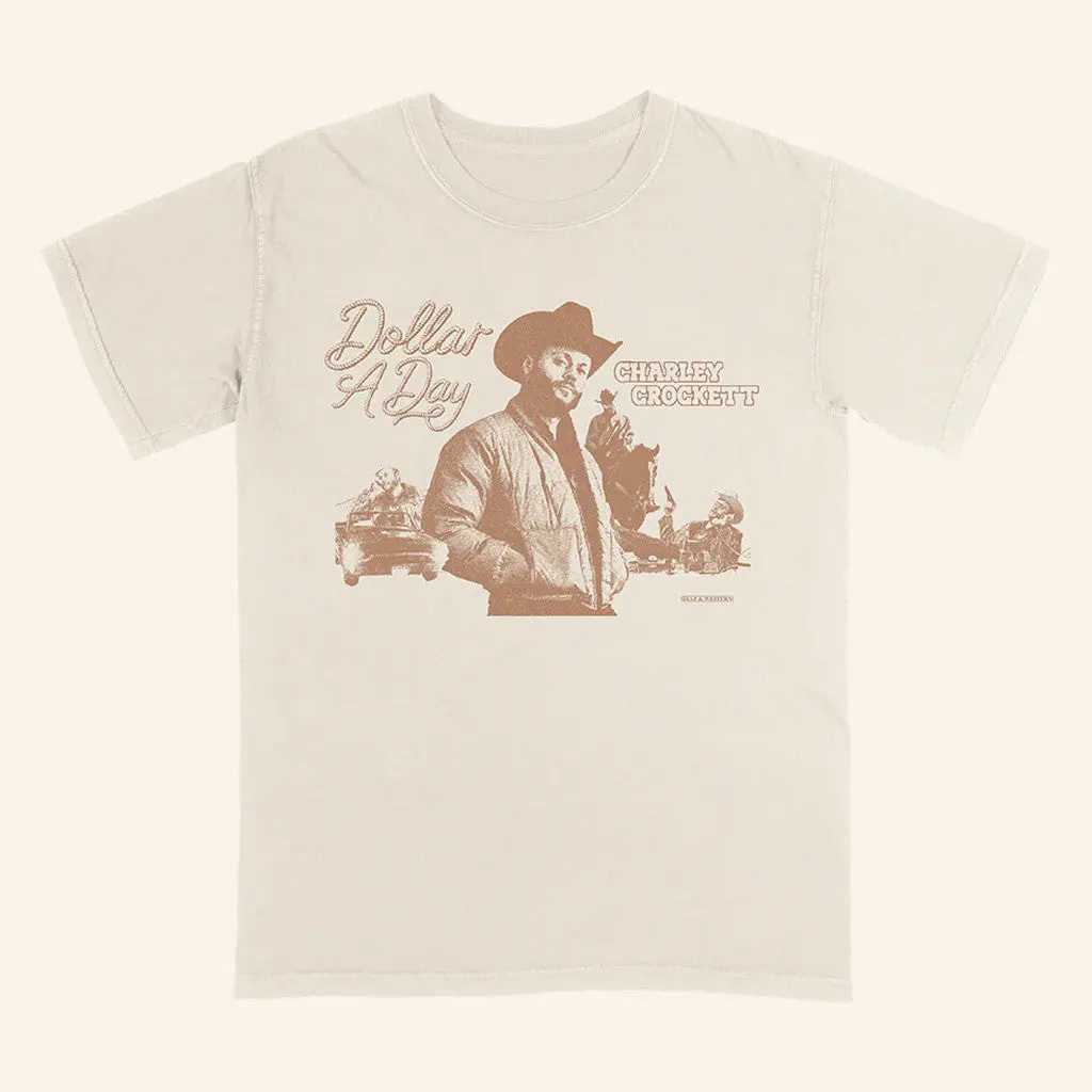 Charley Crockett Merch Dollar A Day TShirt Best Gifts For Husband