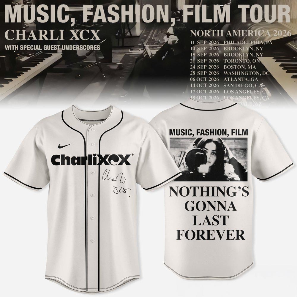 Charli XCX Music Fashion Film Special Edition Baseball Jersey Singer Fan Music Streetwear Jersey