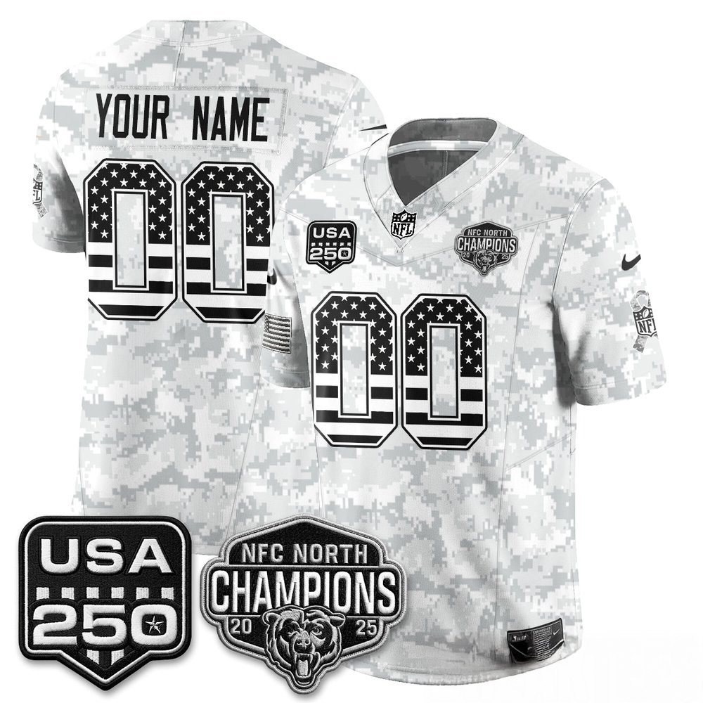Chicago Bears 2026 Salute To Service Custom Stitched Football Jersey Apparel