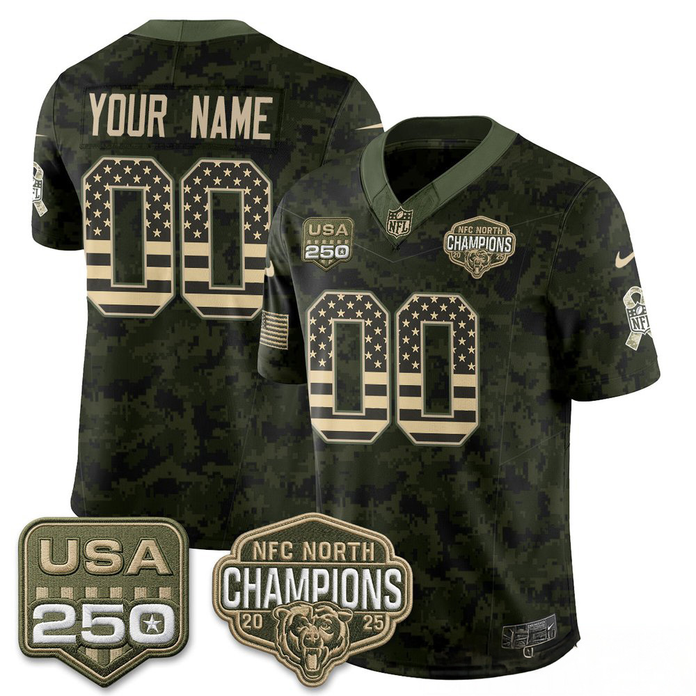 Chicago Bears 2026 Salute To Service Custom Stitched Football Jersey Collection 2 - Unicasport Chicago Bears 2026 Salute To Service Custom Stitched Football Jersey Collection