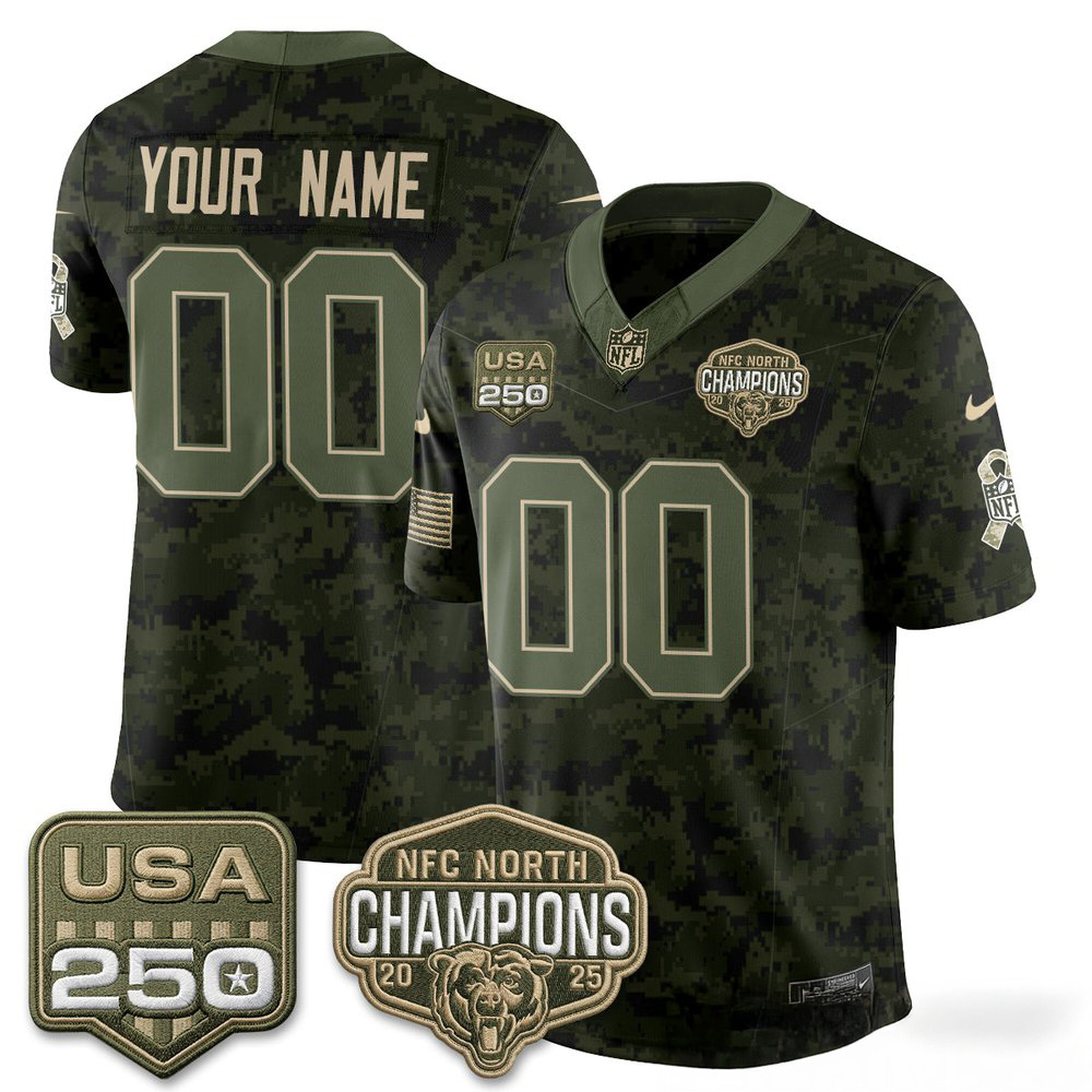 Chicago Bears 2026 Salute To Service Custom Stitched Football Jersey Design 1 - Unicasport Chicago Bears 2026 Salute To Service Custom Stitched Football Jersey Design