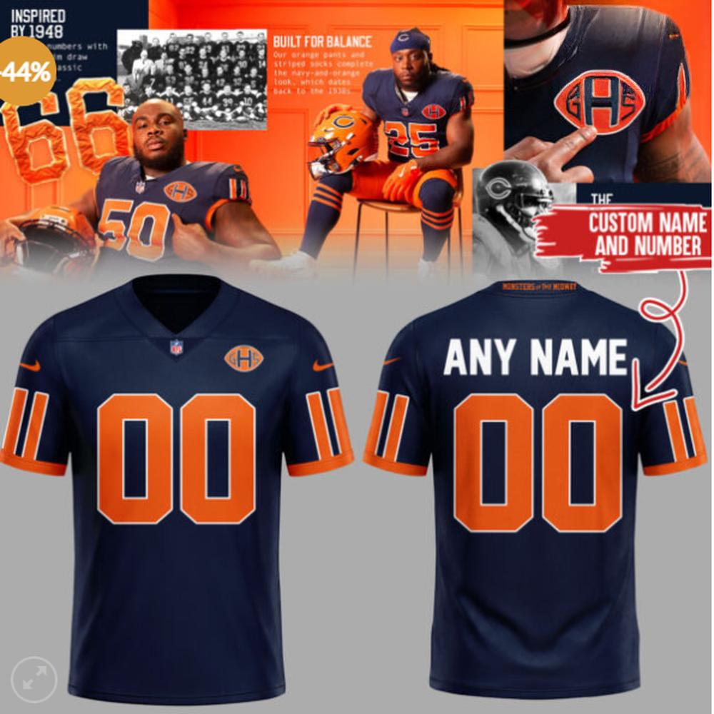 Chicago Bears Monsters Of The Midway Personalized Football Jersey Custom Name Number Fan Apparel 1 - Unicasport Chicago Bears Monsters Of The Midway Personalized Football Jersey Custom Name Number Fan Apparel