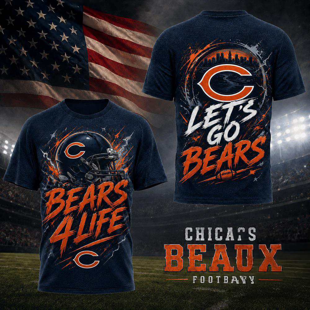 Chicago Bears NFL Fan For Life Limited Edition 3D Shirt