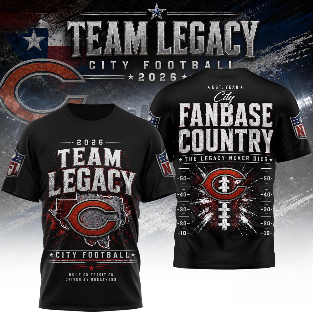 Chicago Bears NFL Gridiron Dynasty Limited Edition 3D Fan Shirt