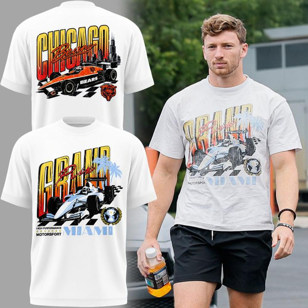 Chicago Bears x Grand Prix Motorsport Vintage Graphic TShirt