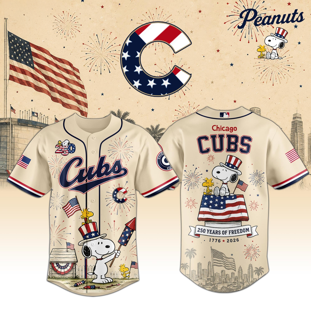 Chicago White Sox Peanuts USA 250th Anniversary 2026 Baseball Jersey