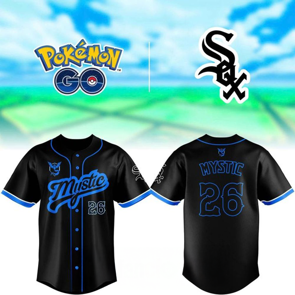 Chicago White Sox Pokémon Go Night Team Mystic Baseball Jersey