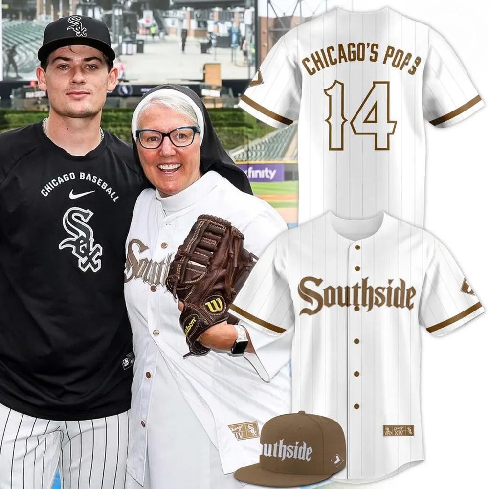 Chicago White Sox Southside Chicagos Pope 14 Baseball Jersey Baseball Supporter Game Day Fan Gift 1 - Unicasport Chicago White Sox Southside Chicagos Pope 14 Baseball Jersey Baseball Supporter Game Day Fan Gift