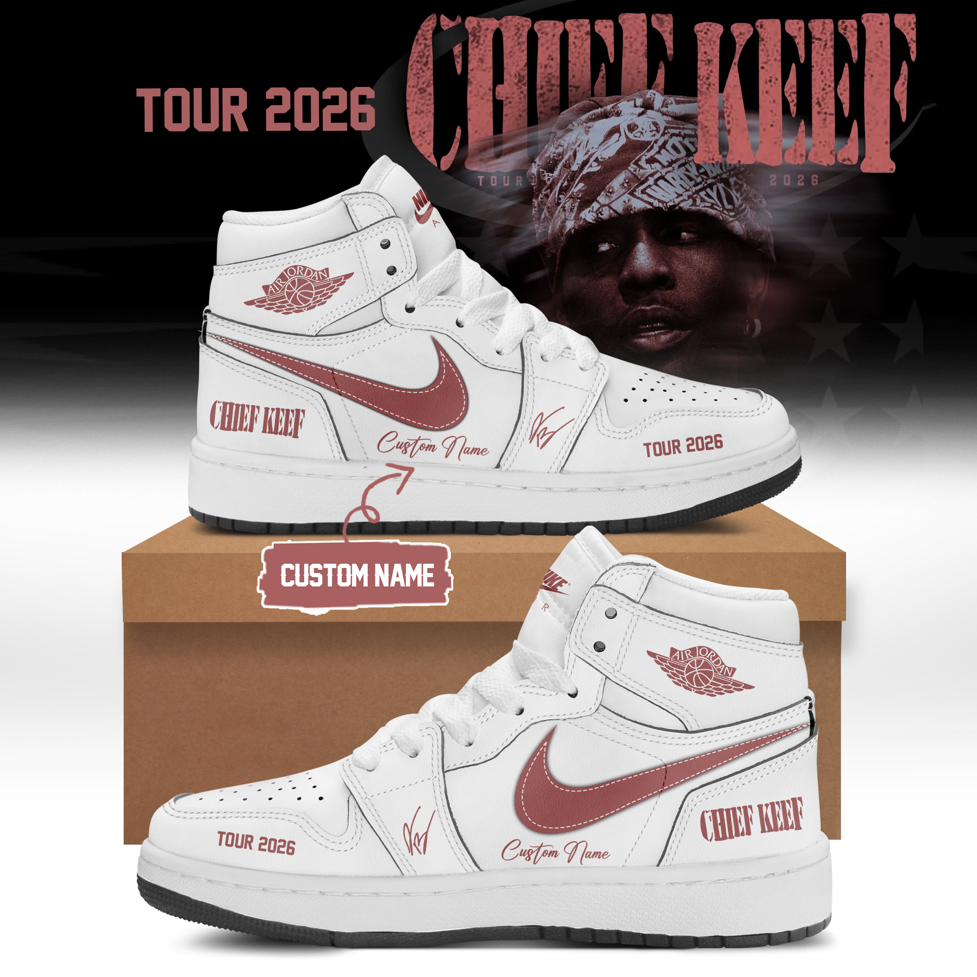 Chief Keef Tour 2026 Collector Edition Fan Sneakers