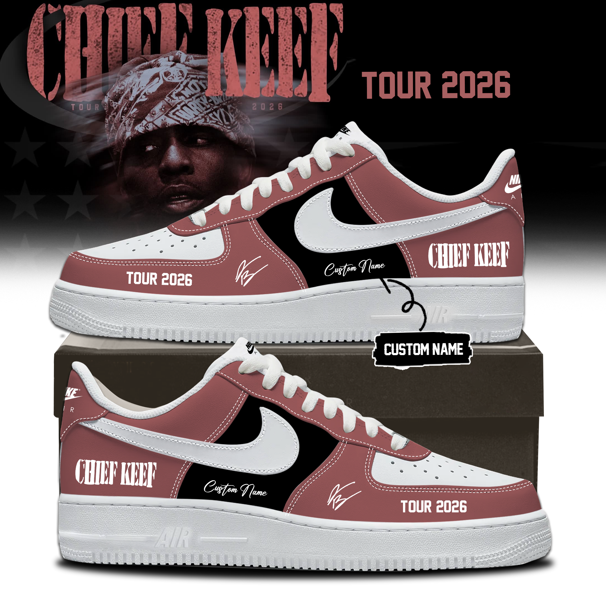 Chief Keef Tour 2026 Collector Premium Casual Footwear