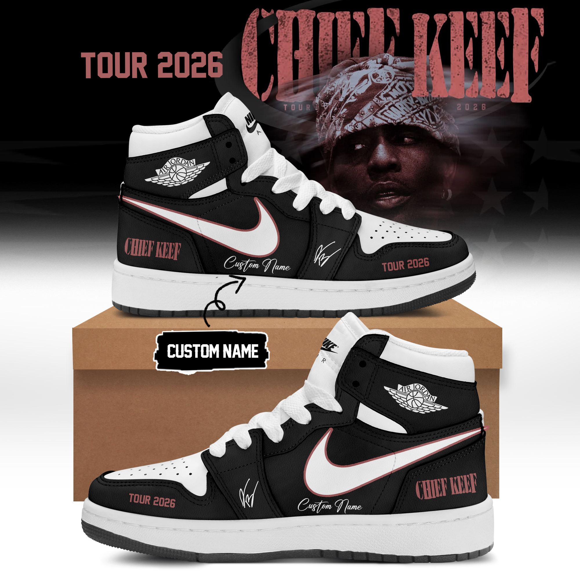 Chief Keef Tour 2026 Exclusive Music Fan Sneakers