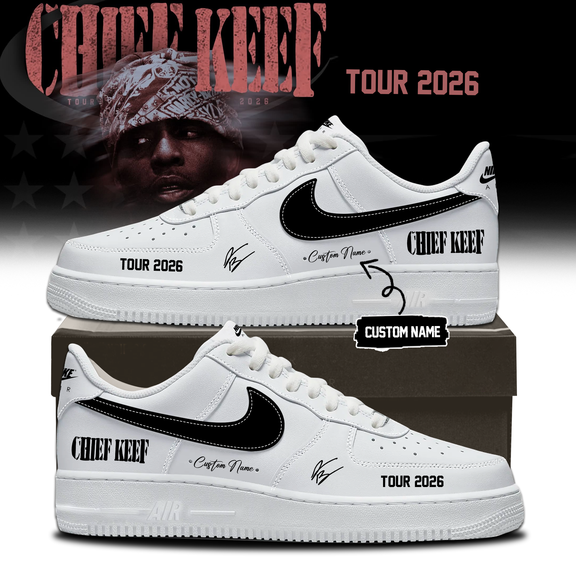 Chief Keef Tour 2026 Limited Edition Casual Footwear