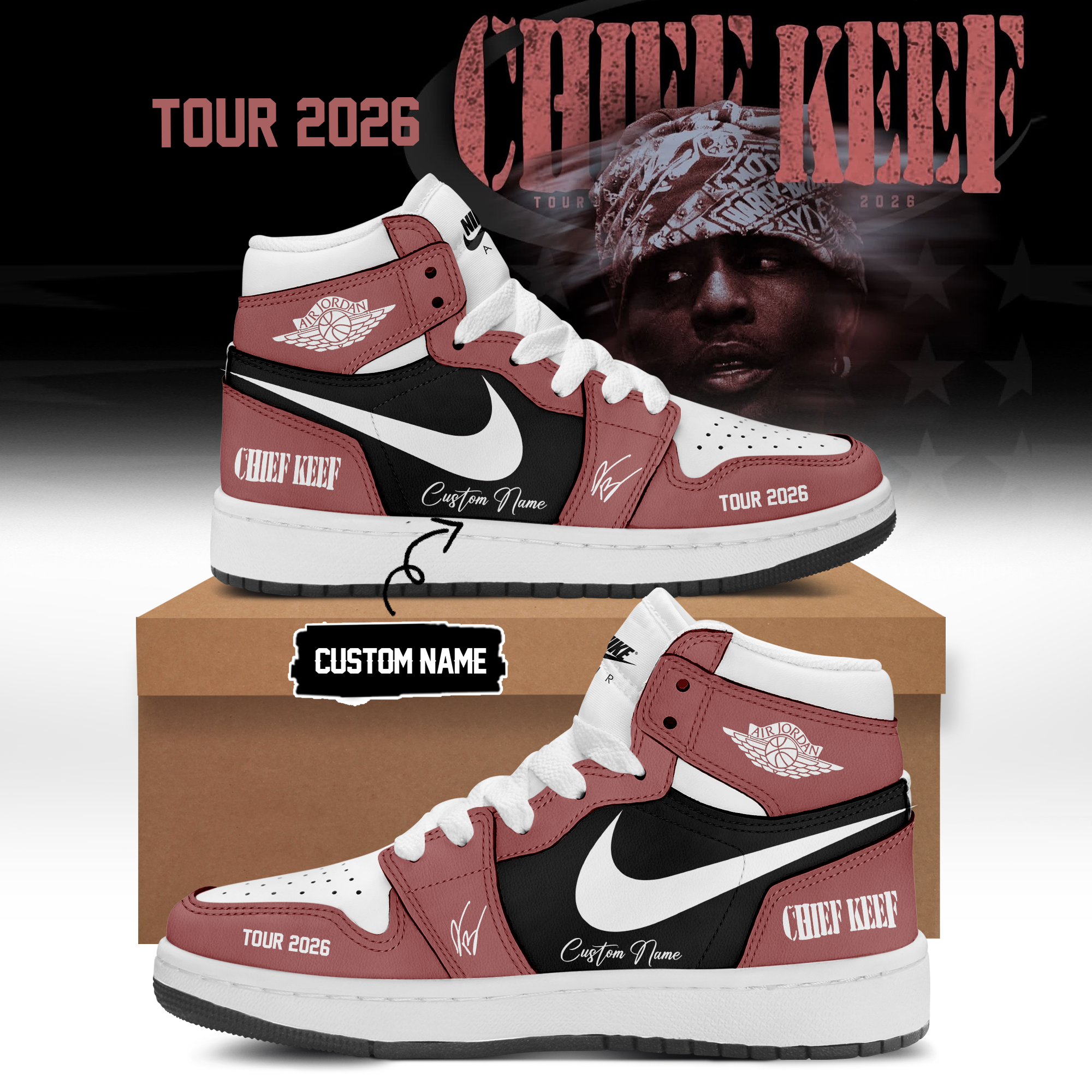 Chief Keef Tour 2026 Limited Edition Music Sneakers