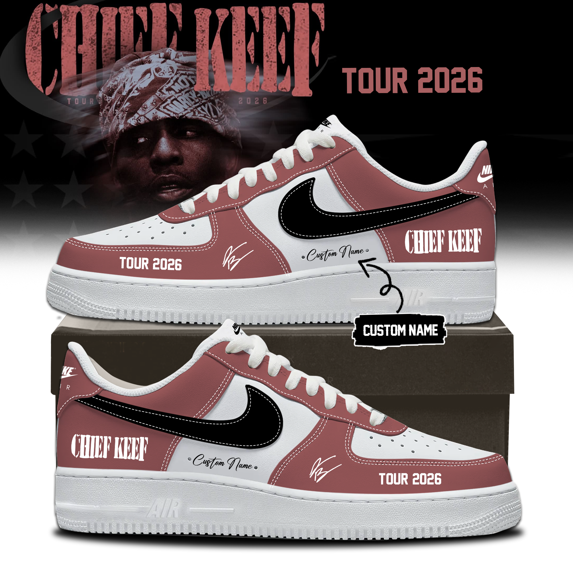 Chief Keef Tour 2026 Limited Release Fan Footwear
