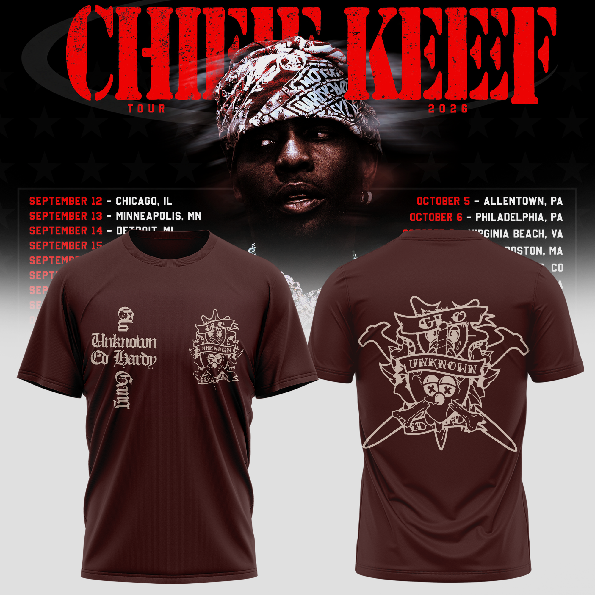 Chief Keef Tour 2026 Signature Jersey Edition Fan Apparel