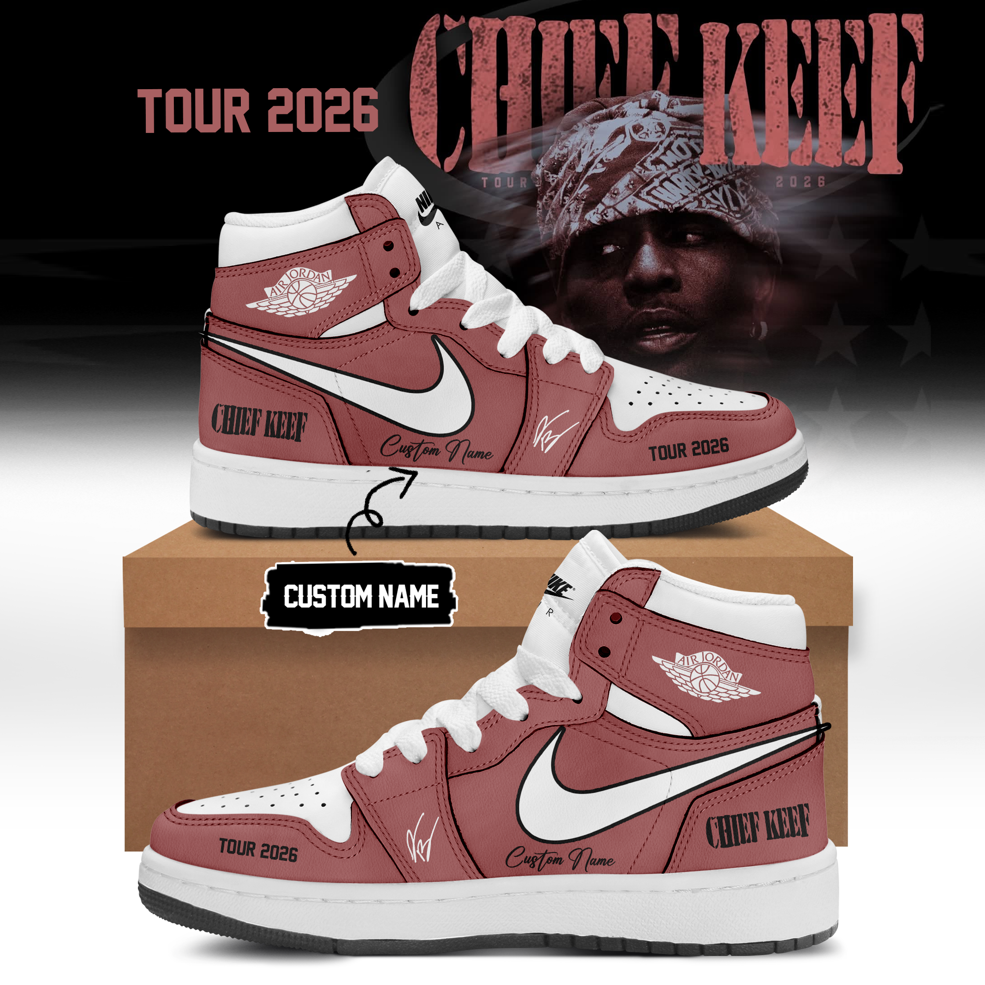 Chief Keef Tour 2026 Signature Street Style Sneakers
