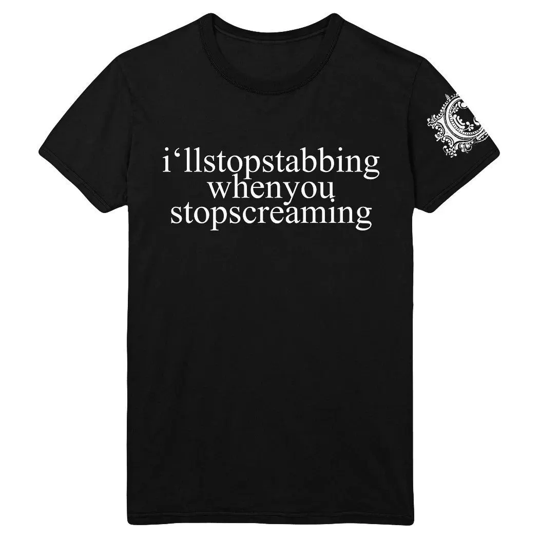 Chiodos Merch Chiodos Ill Stop Stabbing When You Stop Screaming Tshirt Gifts For Dad