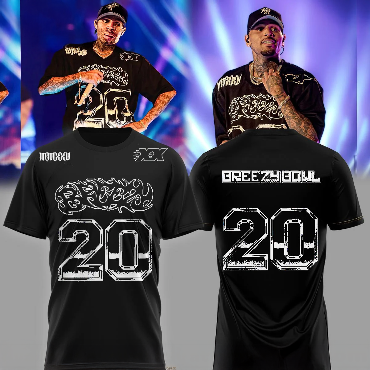 Chris Brown Breezy Bowl XX Hoodie And Sweatshirt Fan Collection