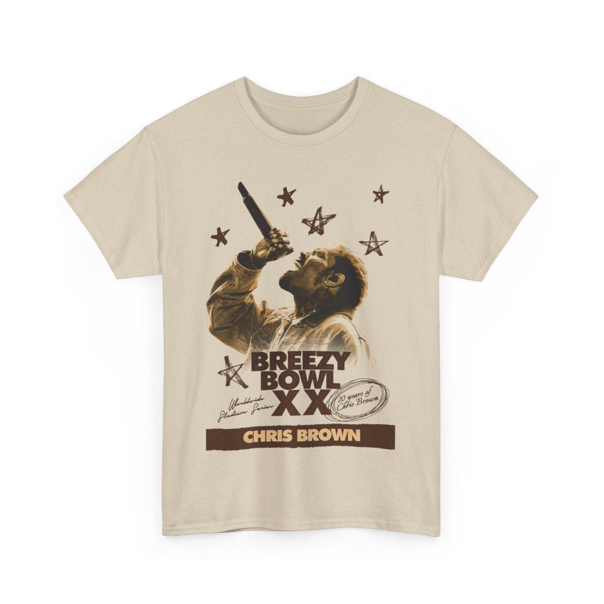 Chris Brown Breezy Bowl XX Tour T-Shirt, Chris Brown Album Shirt, Chris Brown Fan Gift, Chris Brown Merch