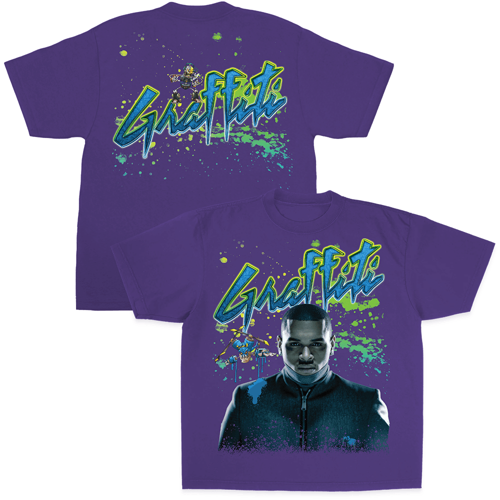 Chris Brown Merch Graffiti Limelight SS Shirt Chris Brown TShirt Fathers Day Presents For Son