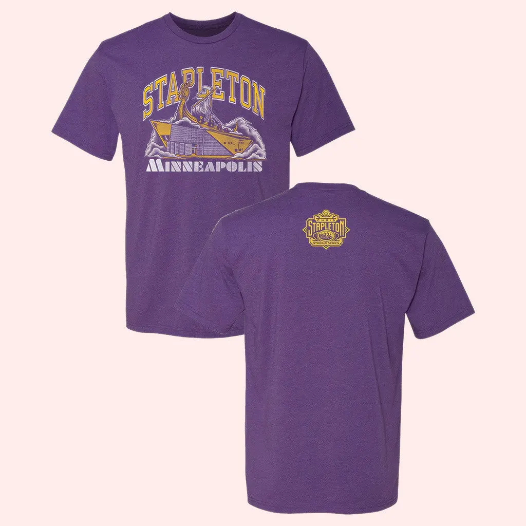 Chris Stapleton Merch Minneapolis Stadium Series Purple TShirt Gifts For Dudes