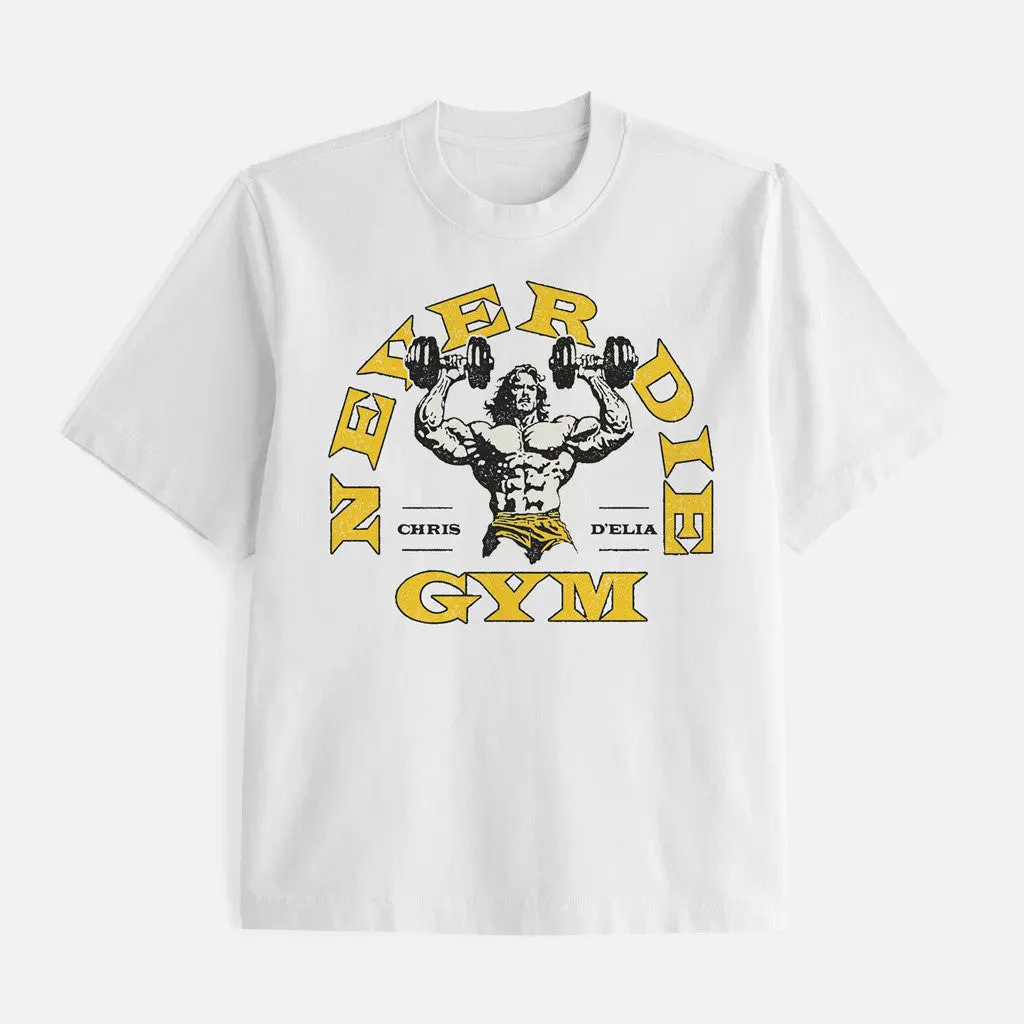 Chrisdelia Merch Never Die Gym White TShirt Birthday Present For Husband